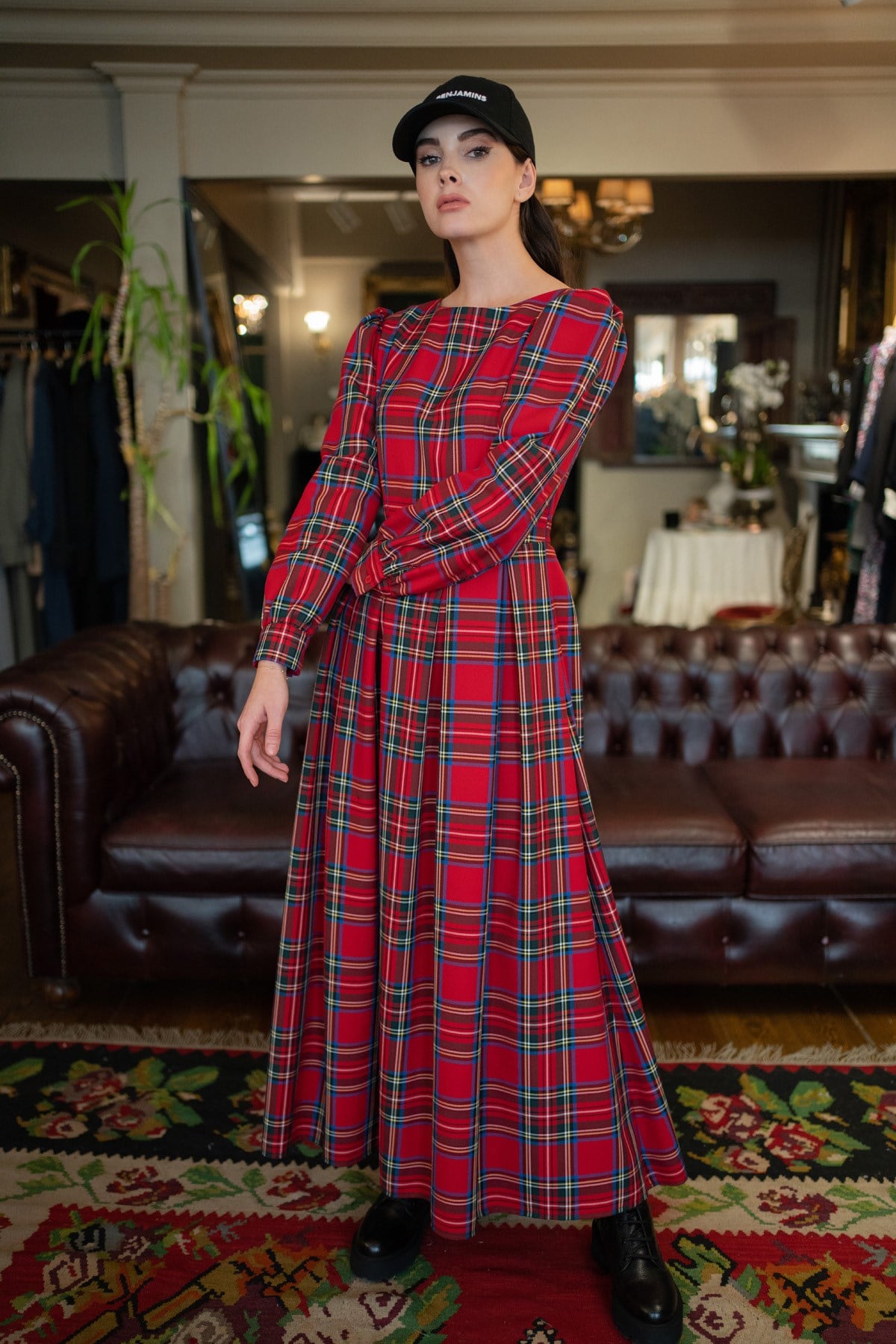 SCOTLAND MAXI  ELBİSE