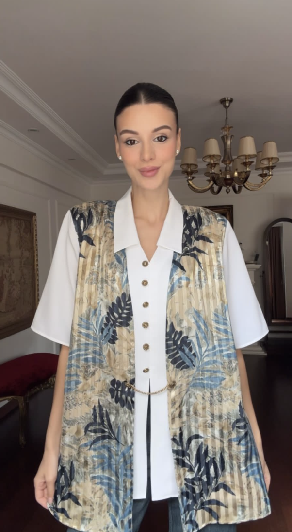 Vintage Çift Katmanlı Gömlek