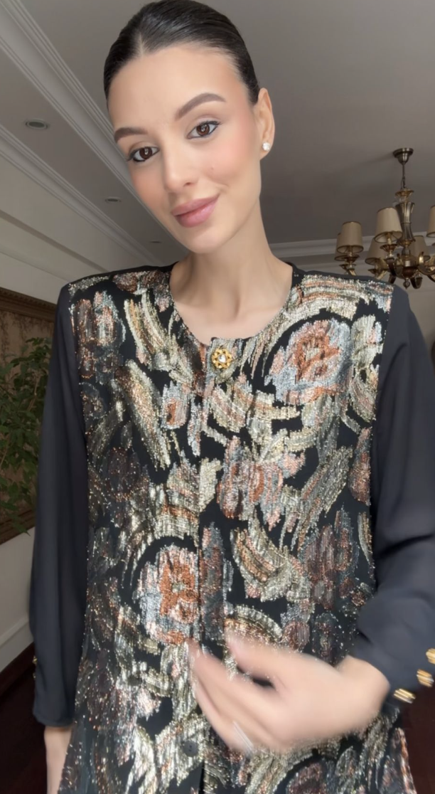 Vintage  Jakarlı Gömlek 