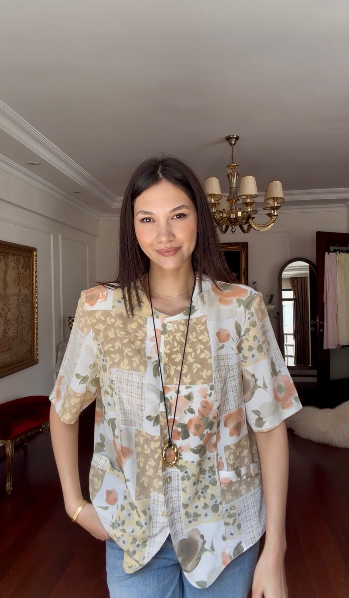 Vintage Patch Gömlek 