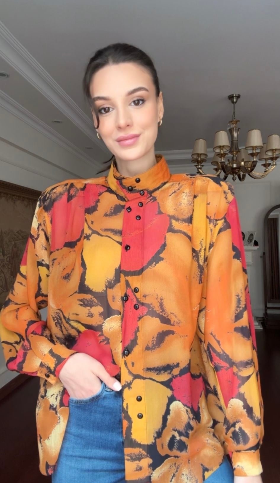 Vintage Sonbahar Tonları Gömlek