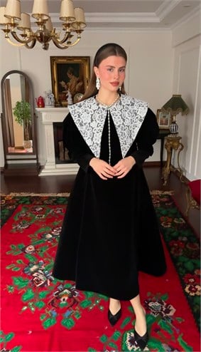 “Desdemona ” Siyah  Uzun Kol