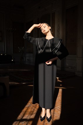  “MADAME SYLVIA” Siyah