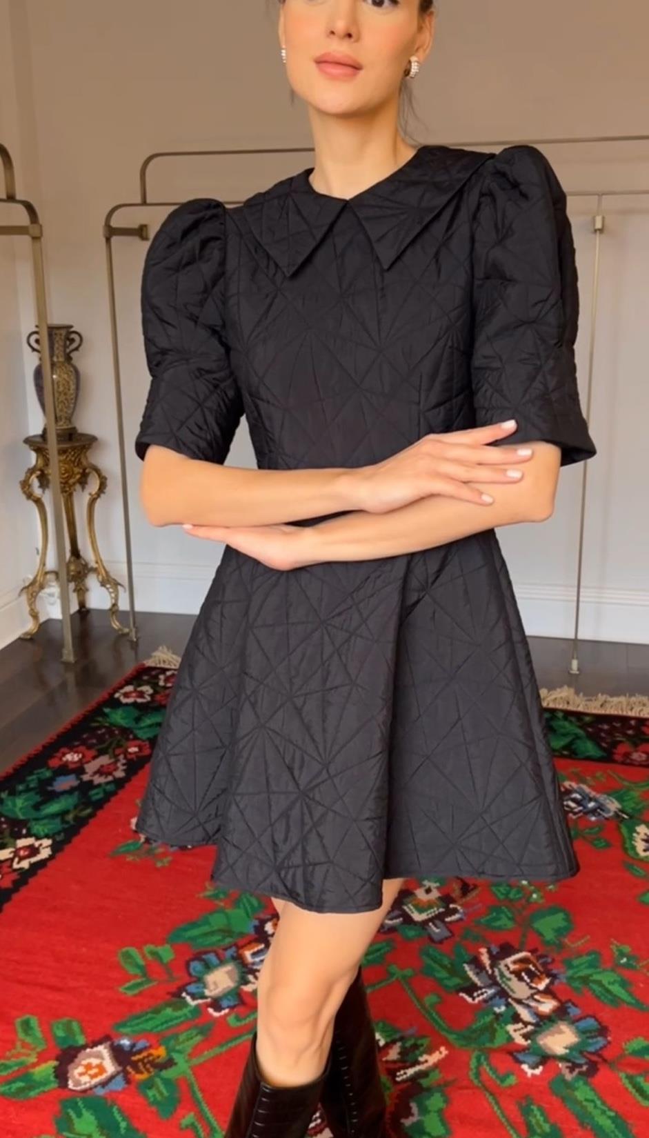 “Bianca” Siyah Mini