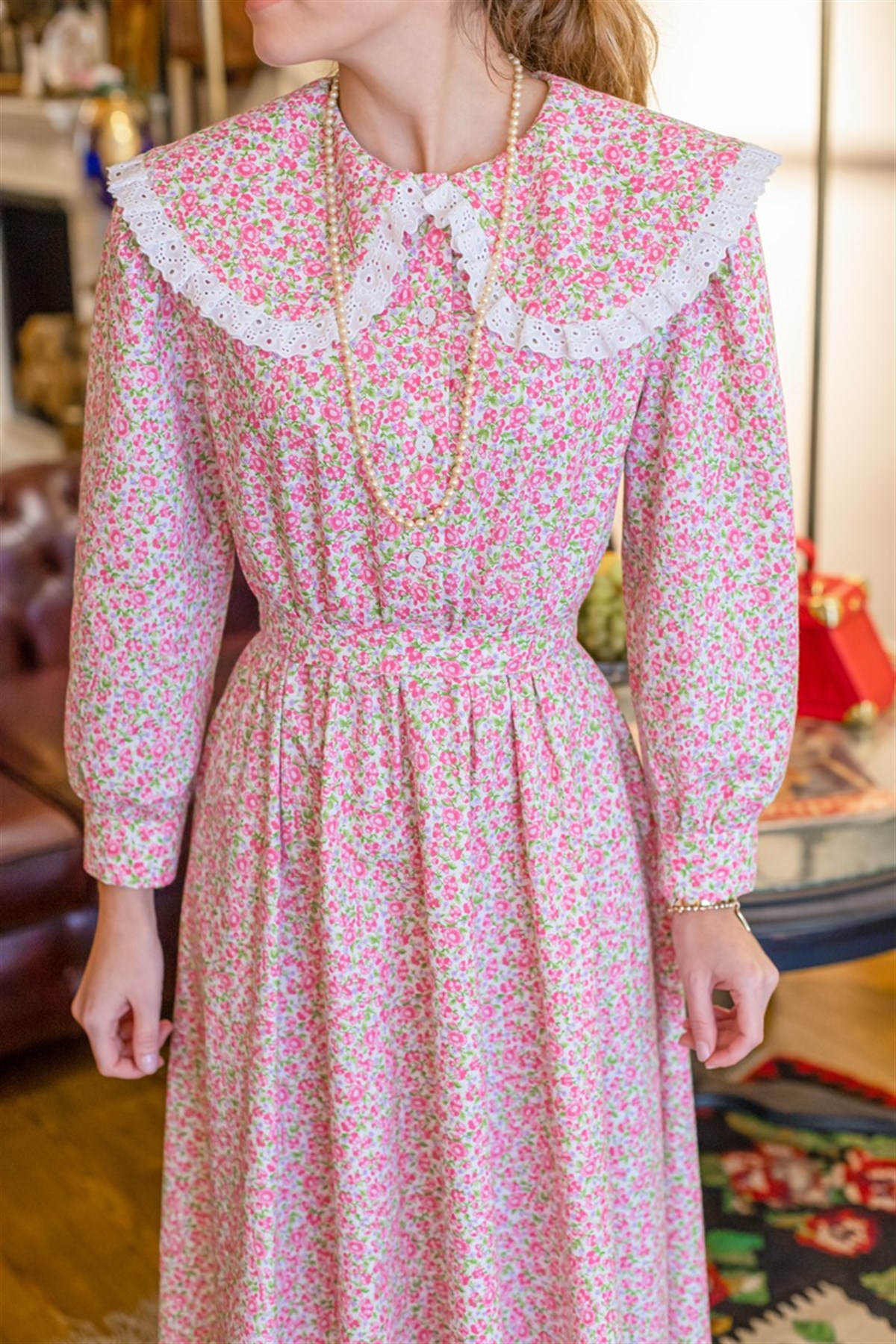 “Catherina” Pembe Çiçekli