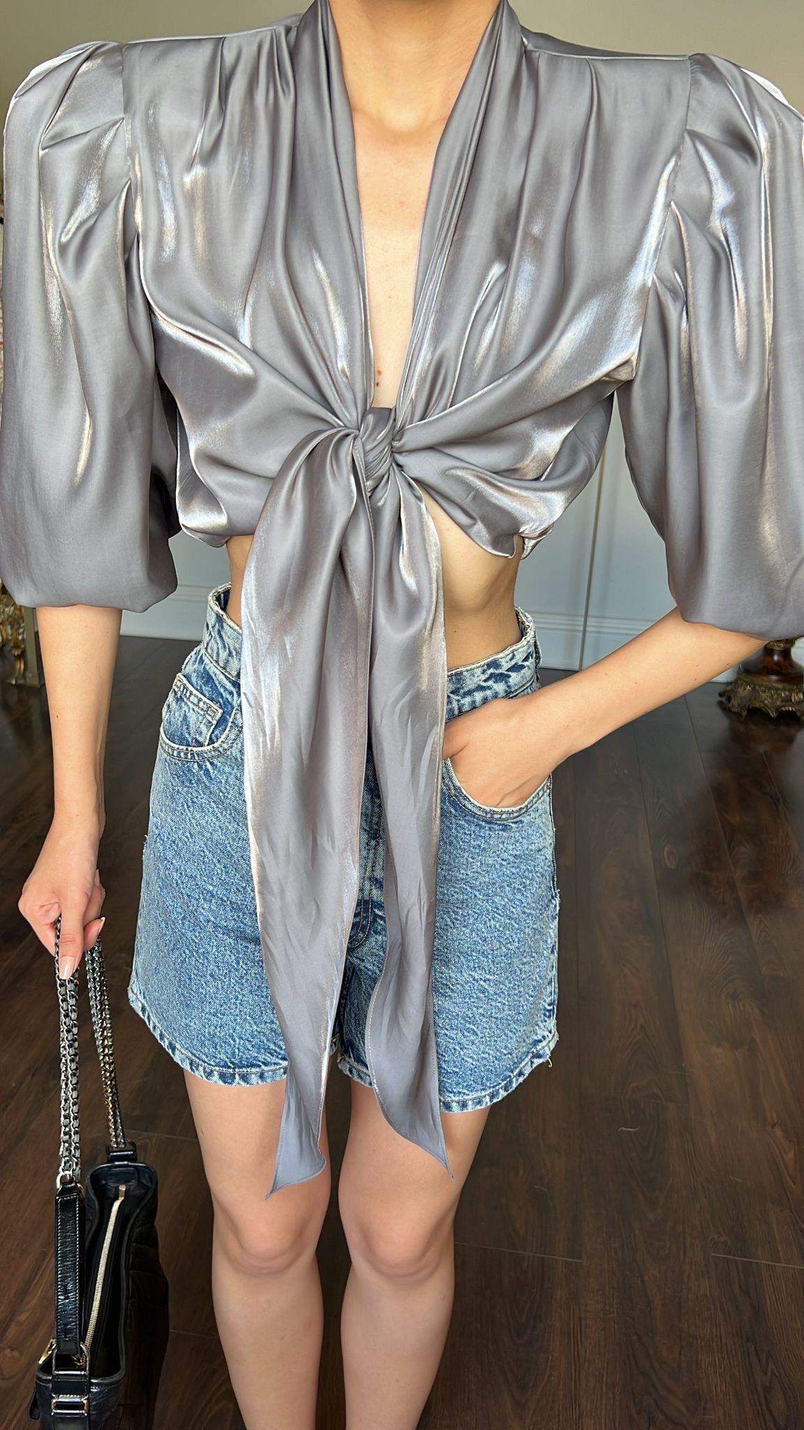 1980'ler Reglan Vatkalı Bluz