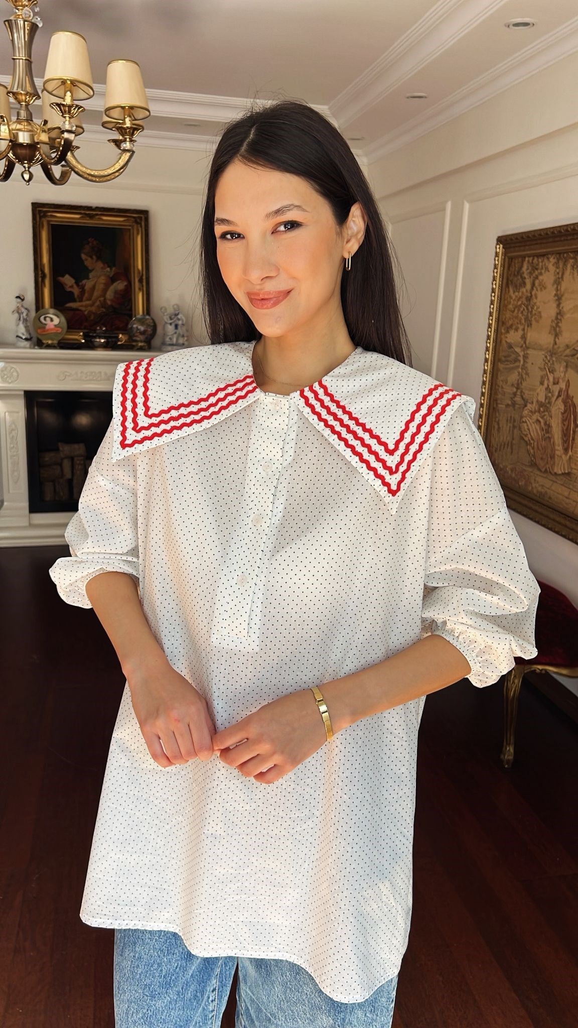 Denizci Puanlı Bluz