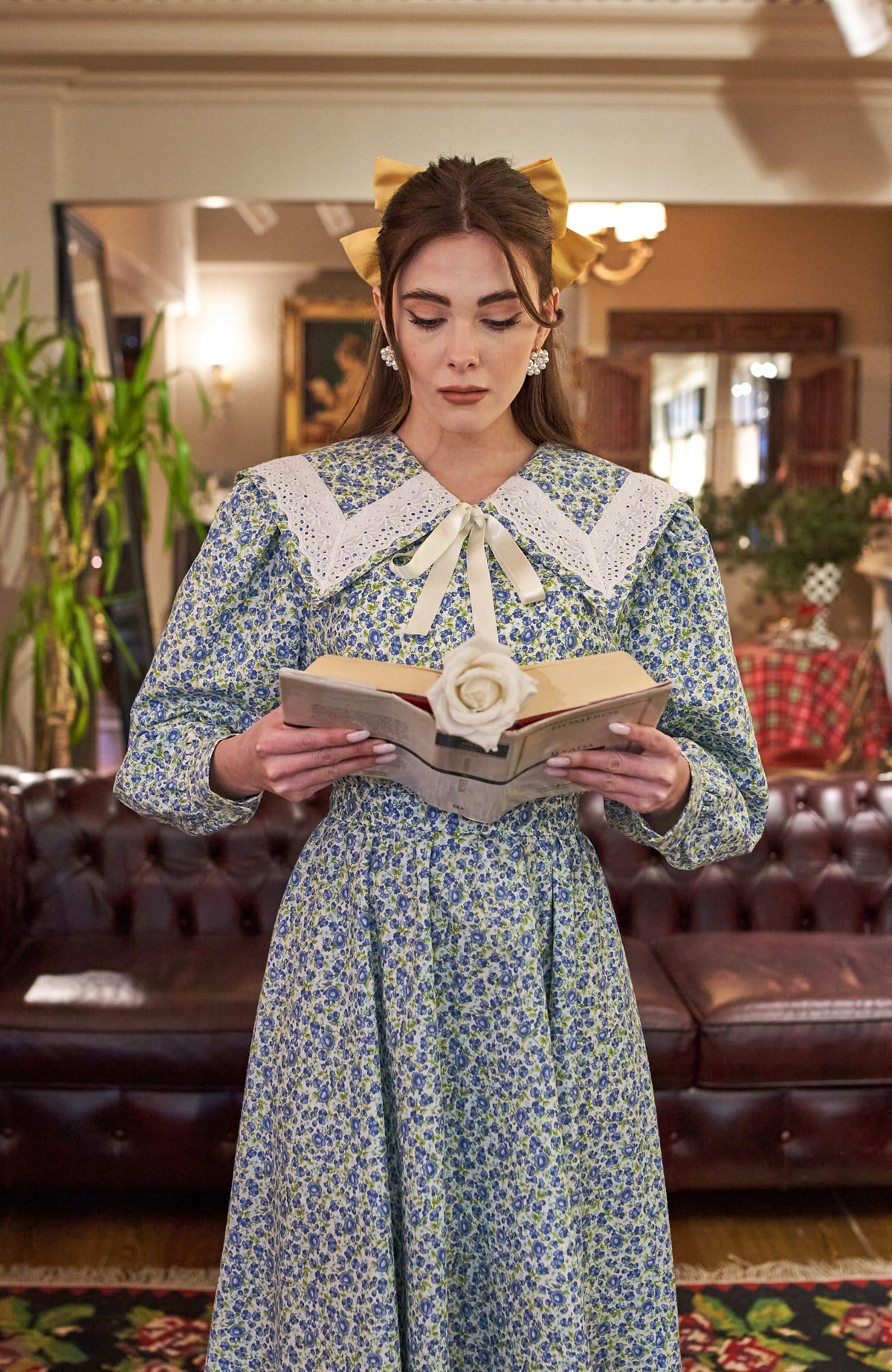 ''Feride'' Mavi Çiçekli