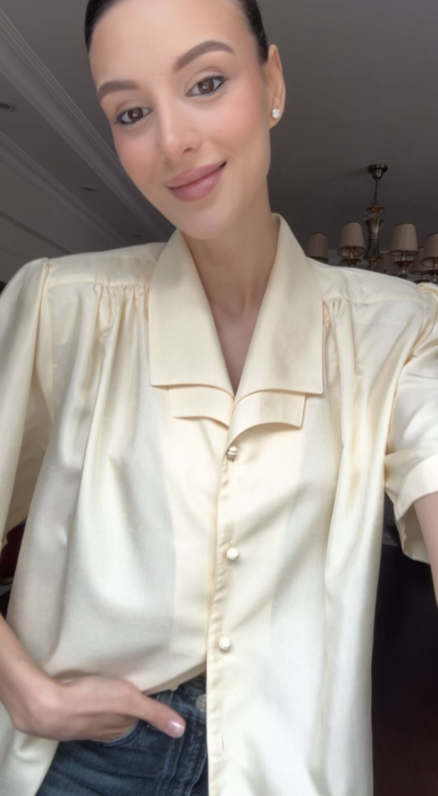 Vintage Çift Katmanlı Gömlek 