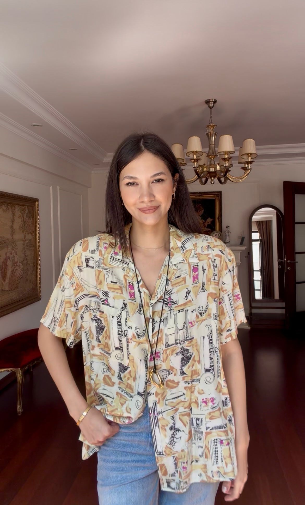 Vintage Çok Desenli Gömlek 