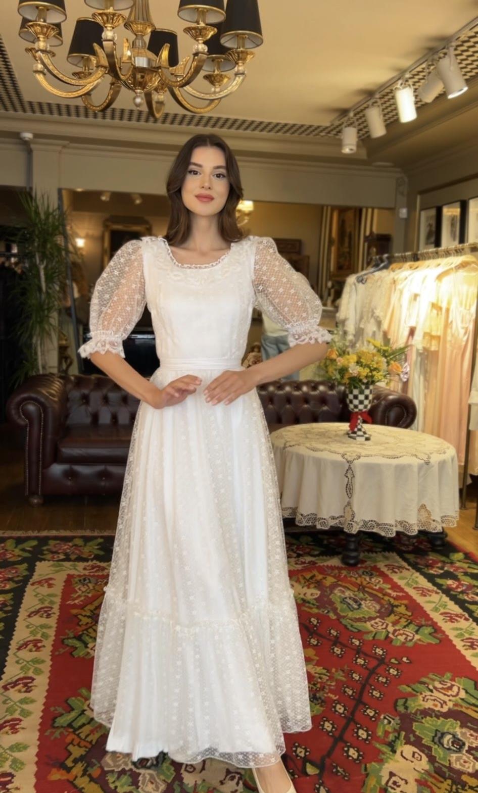 Vintage Dantelli Gelinlik