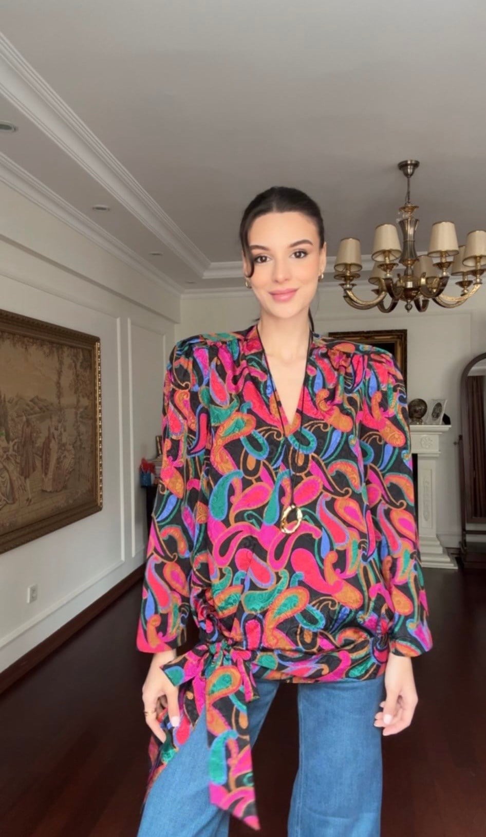 Vintage Fiyonk Detaylı Gömlek