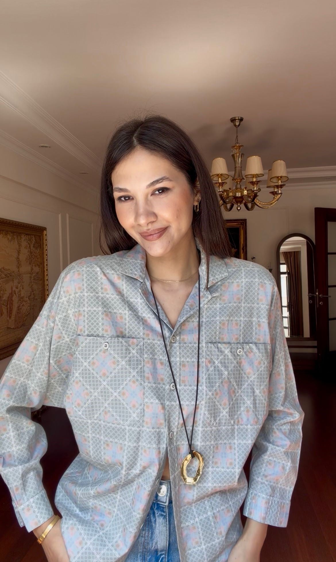 Vintage Kareli Gömlek 