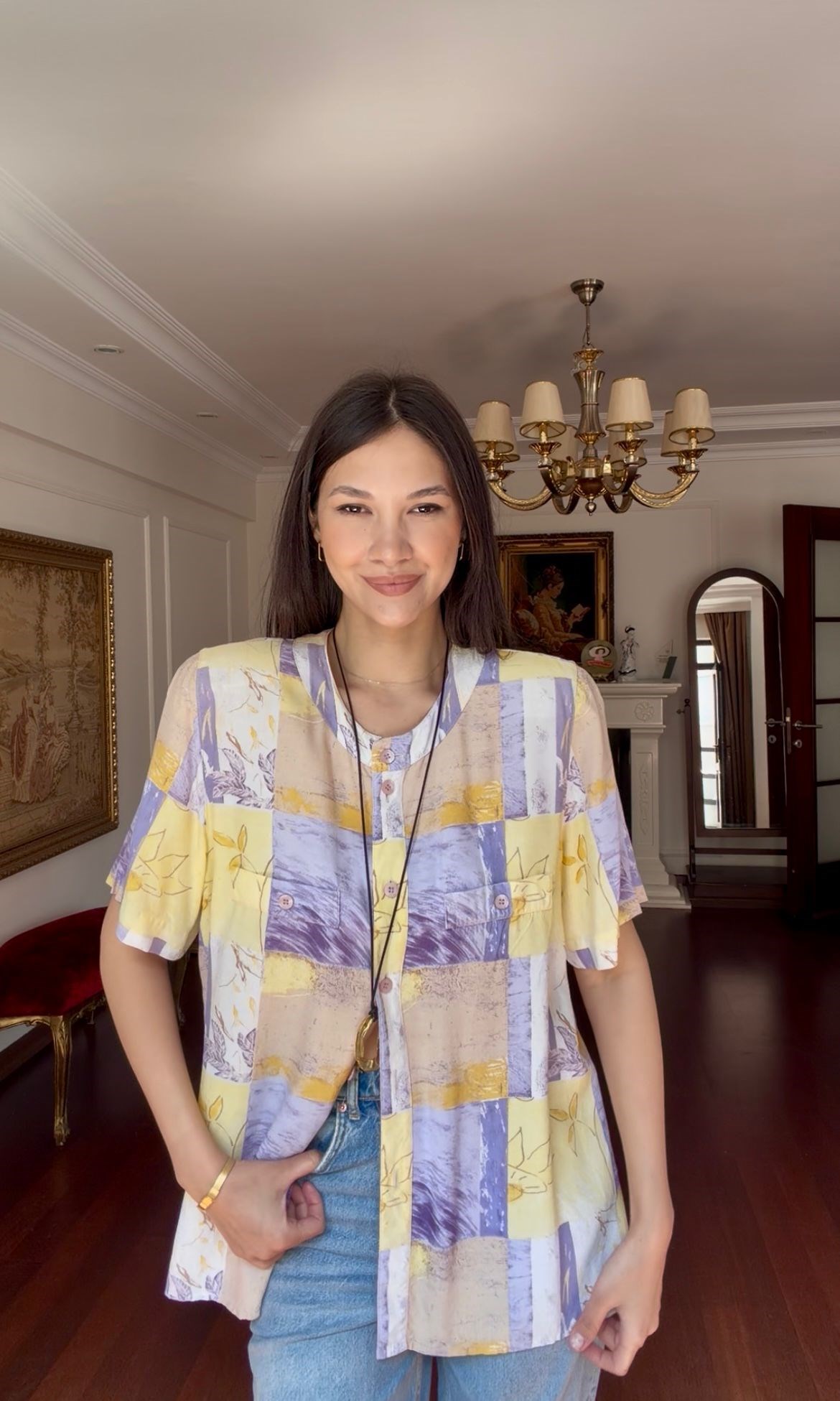 Vintage Kareli Gömlek 