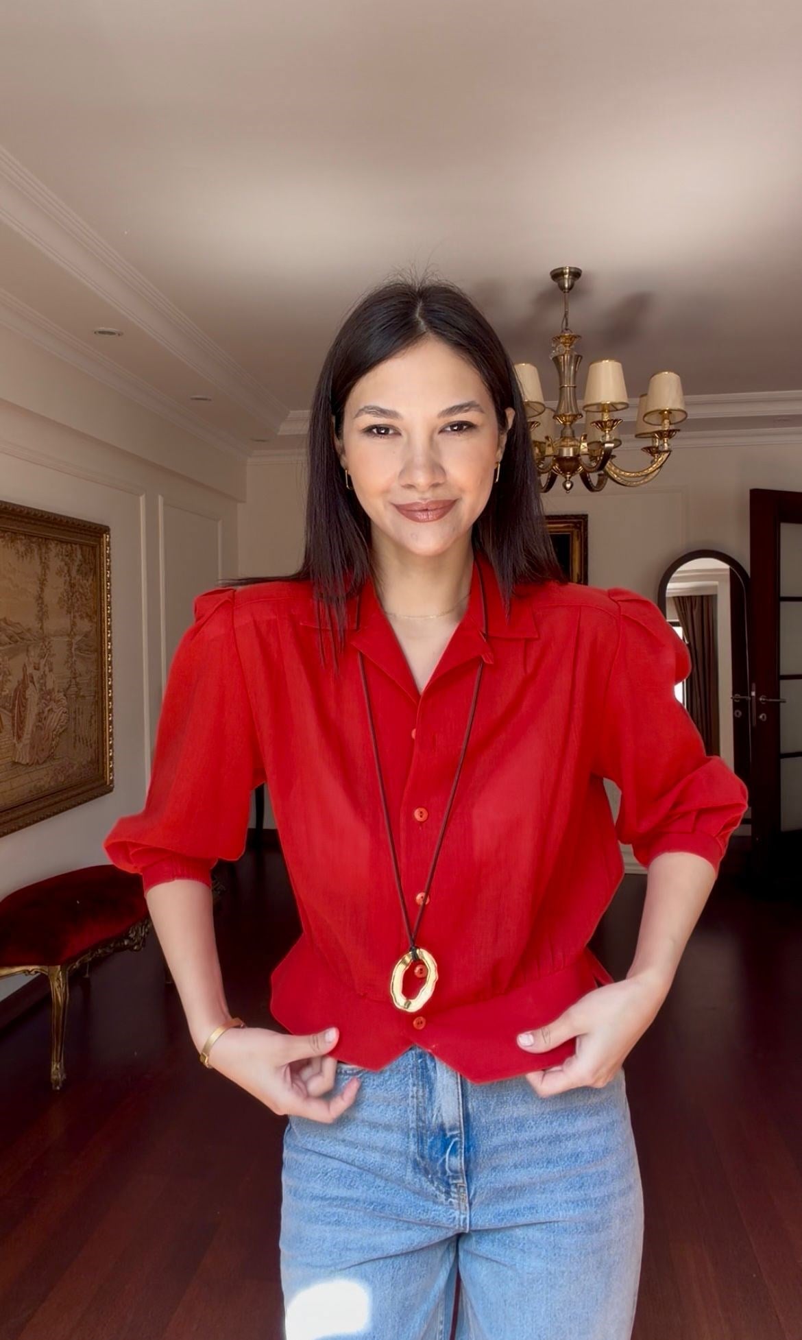 Vintage Kırmızı Gömlek 