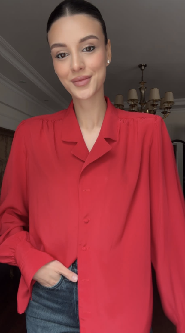 Vintage Kırmızı Gömlek