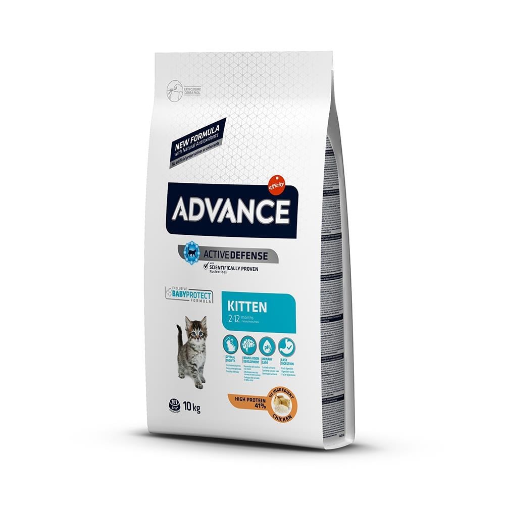 Advance Kitten Tavuklu ve Pirinçli Yavru Kuru Kedi Maması 10 kgAdvance
