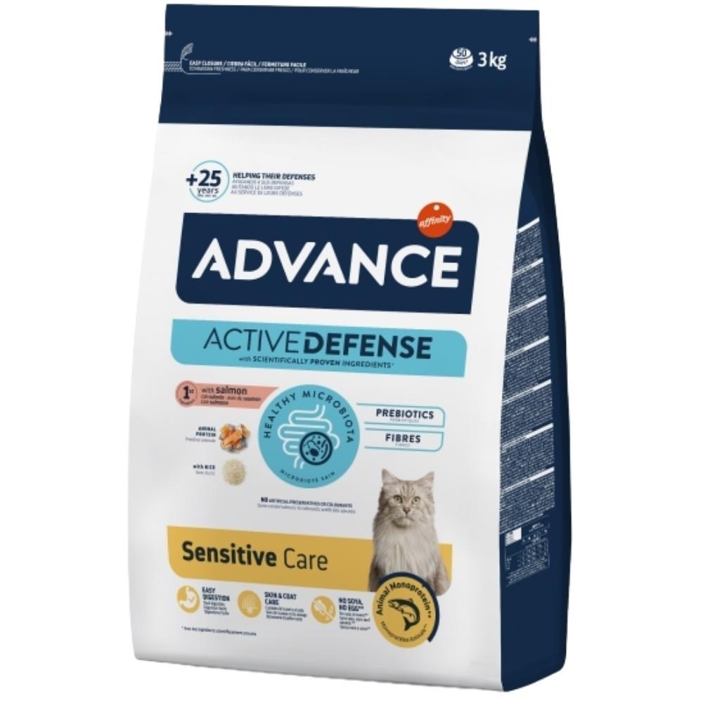 Advance Sensitive Somon Ve Pirinçli Hassas Yetişkin Kedi Maması 3 kgAdvance