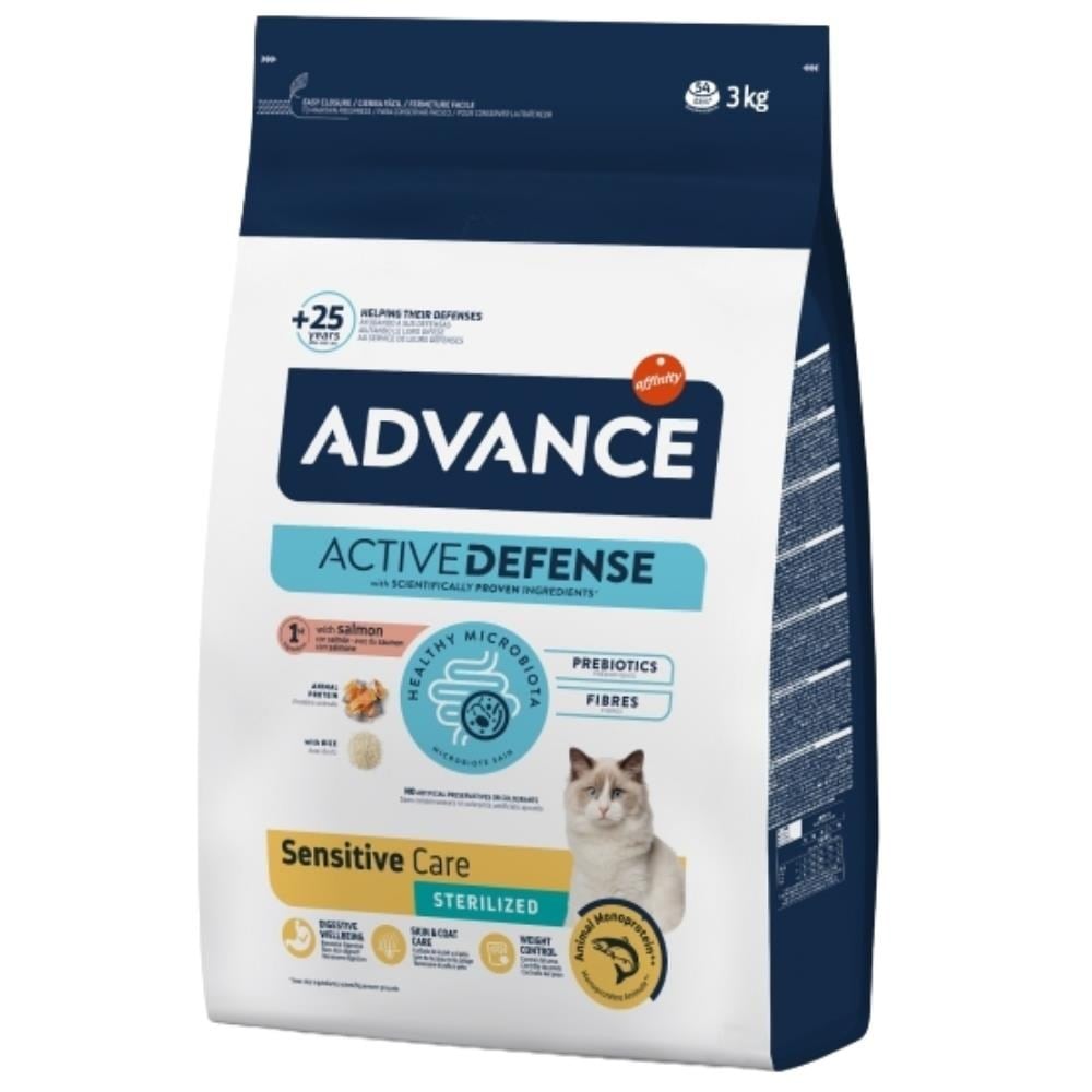 Advance Sterilized Somonlu Kısırlaştırılmış Hassas Yetişkin Kedi Maması 3 kgAdvance