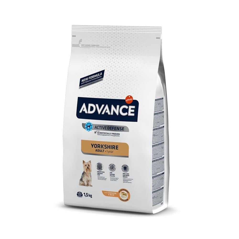 Advance Yorkshire Terrier Tavuklu Pirinçli Köpek Maması 1,5 kgAdvance
