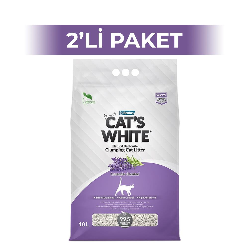 Cat's White Lavanta Kokulu Kedi Kumu 10 lt 2 AdetCat's White