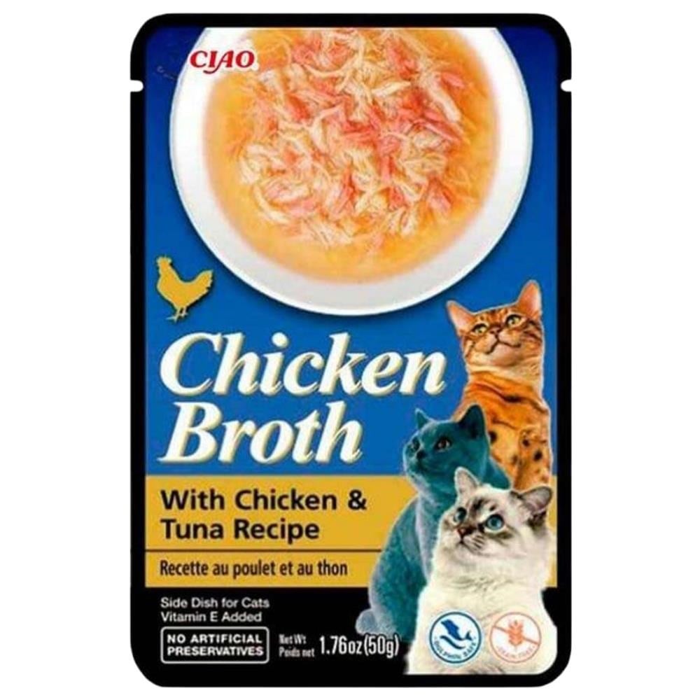 Ciao Inaba Chicken Broth Tavuk Sulu ve Ton Balıklı Kedi Çorbası 50 grCiao