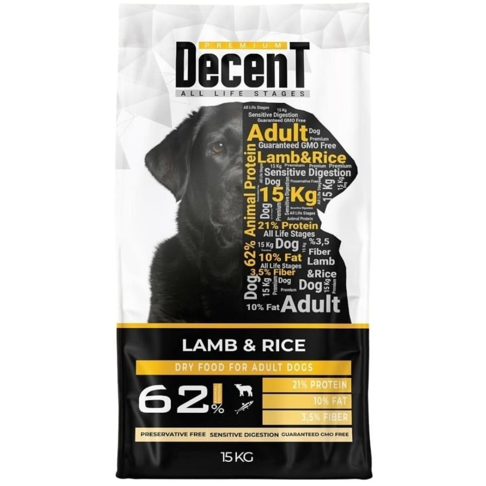 Decent Kuzulu Yetişkin Köpek Maması 15 kgDecent