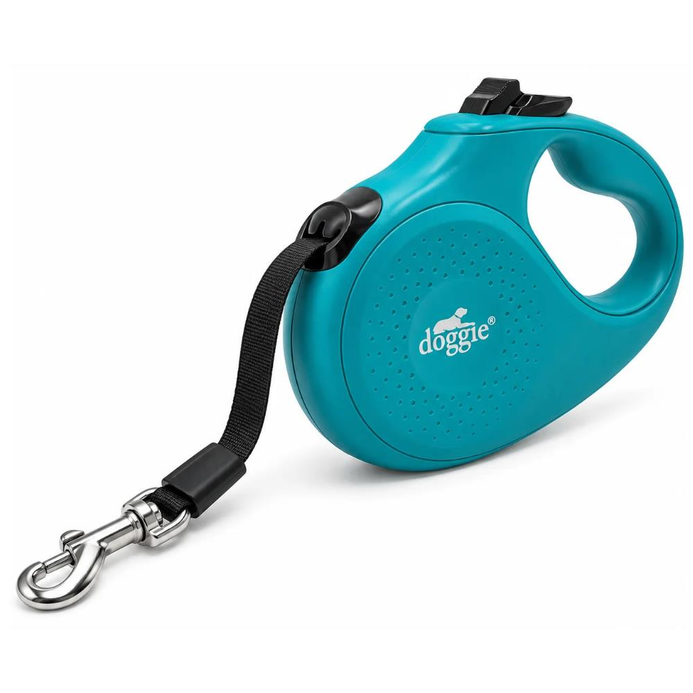 Doggie Master Otomatik Köpek Gezdirme Tasması XS Turkuaz 12 kg / 3 mDoggie
