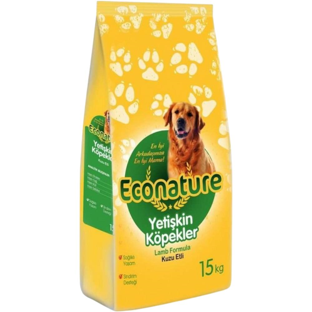 Econature Kuzu Etli Yetişkin Köpek Maması 15 kgECONATURE
