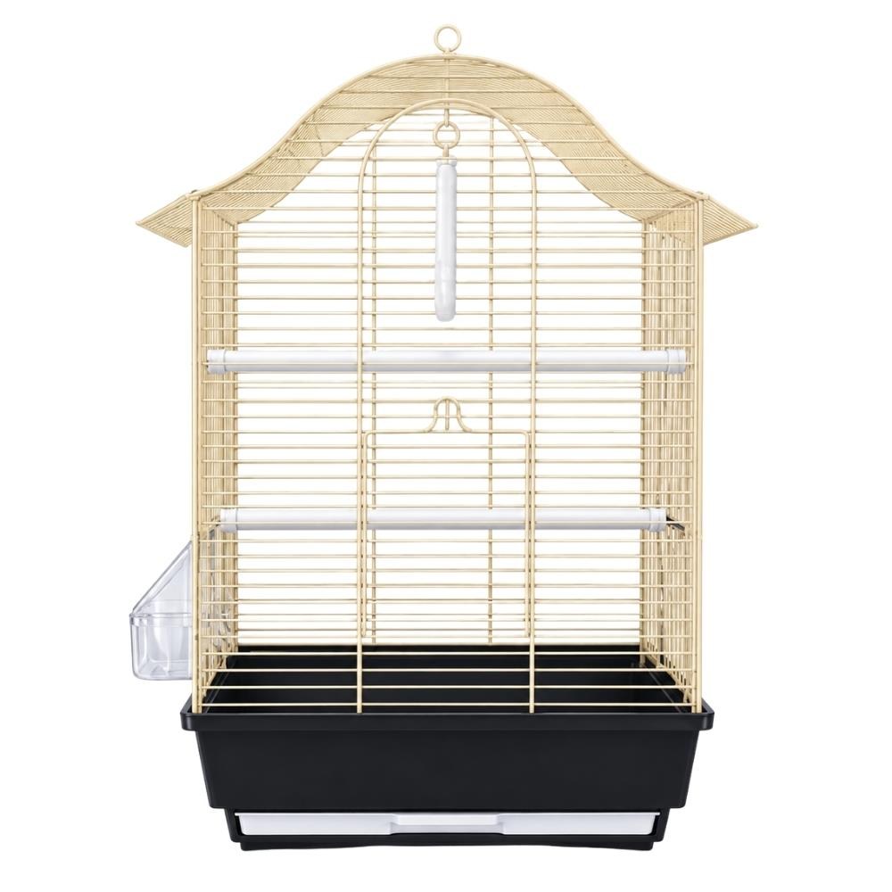 EuroGold Pirinç Muhabbet Kuşu Kafesi 34,5 x 28 x 54,5 cmEuroGold