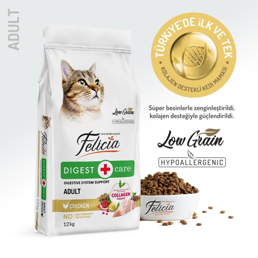 Felicia Tavuklu Yetişkin Kedi Maması 12 kgFelicia