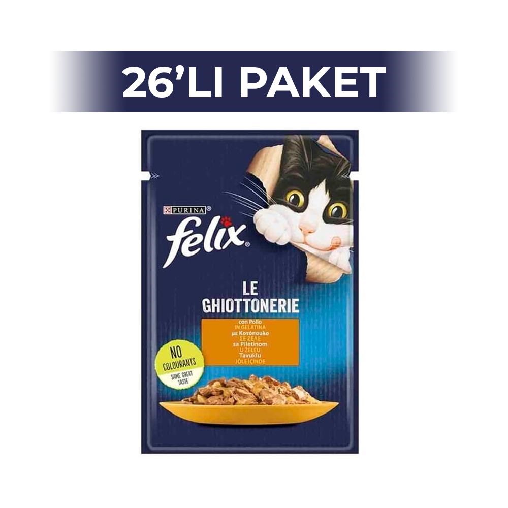 Felix Jöle İçinde Tavuklu Yetişkin Kedi Konservesi 85 gr 26 AdetFelix