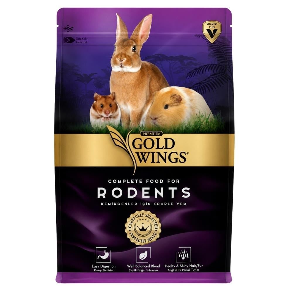 Gold Wings Premium Kemirgen Yemi 1 kgGold Wings