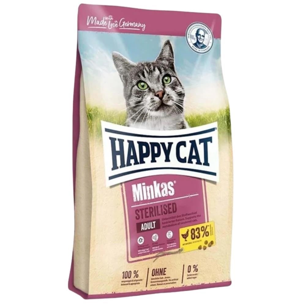 Happy Cat Minkas Tavuklu Kısırlaştırılmış Kedi Maması 10 kgHappy Cat