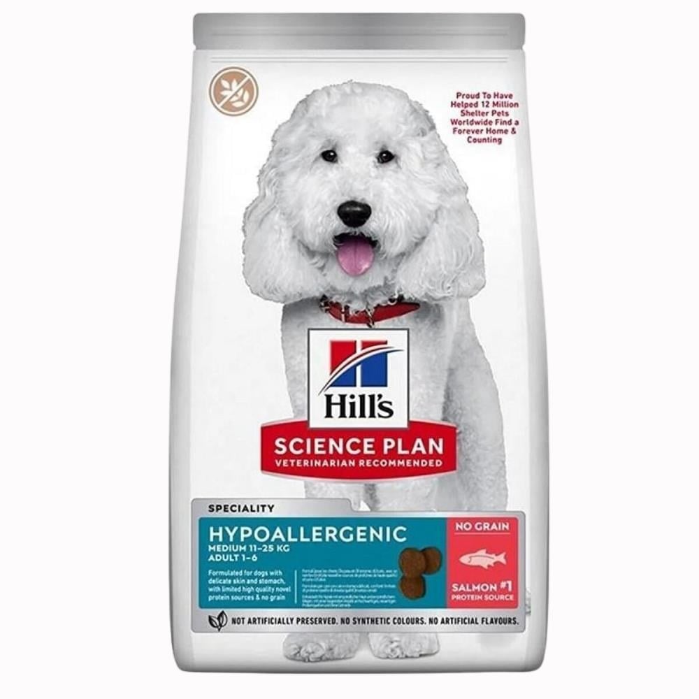Hill's Science Plan Hipoalerjenik Somonlu Orta Irk Yetişkin Tahılsız Köpek Maması 12 kgHill's