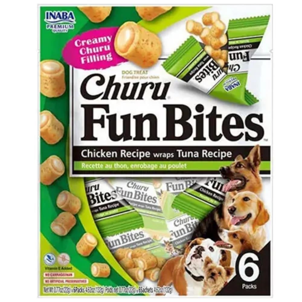 Inaba Churu Fun Bites Ton Balığı Sargılı Köpek Ödül Maması 22 gr 6'lıInaba