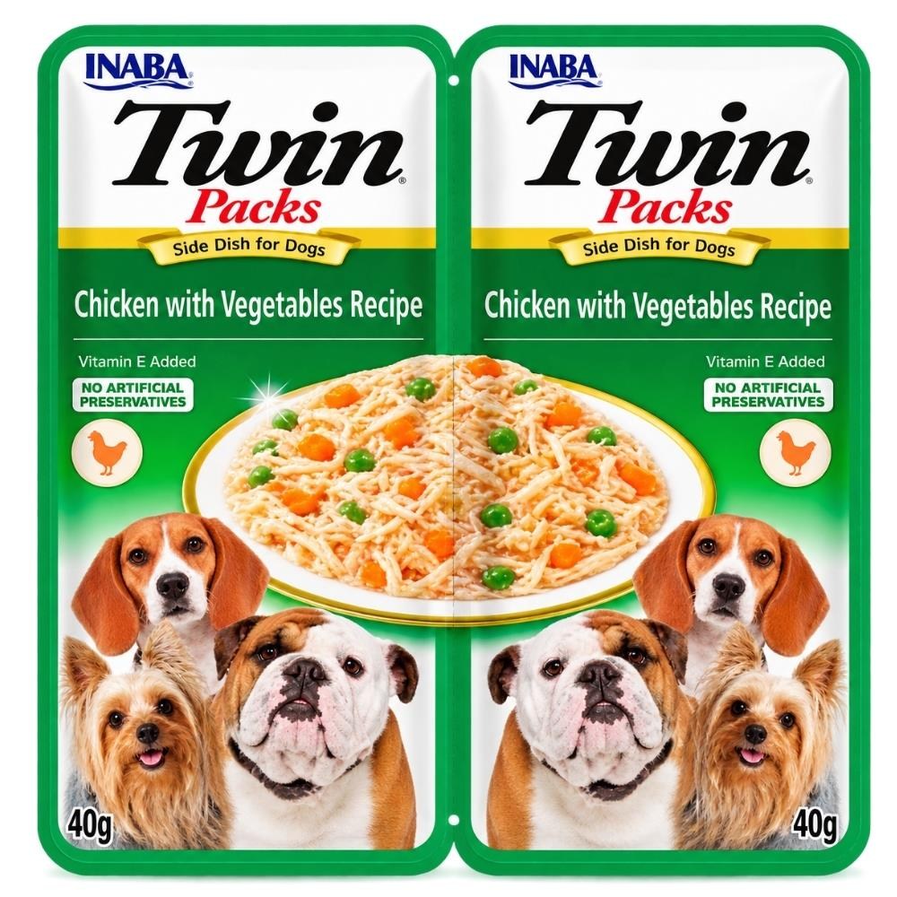 Inaba Twin Packs Tavuklu ve Sebzeli Köpek Ödül Maması 40 gr 2'liInaba