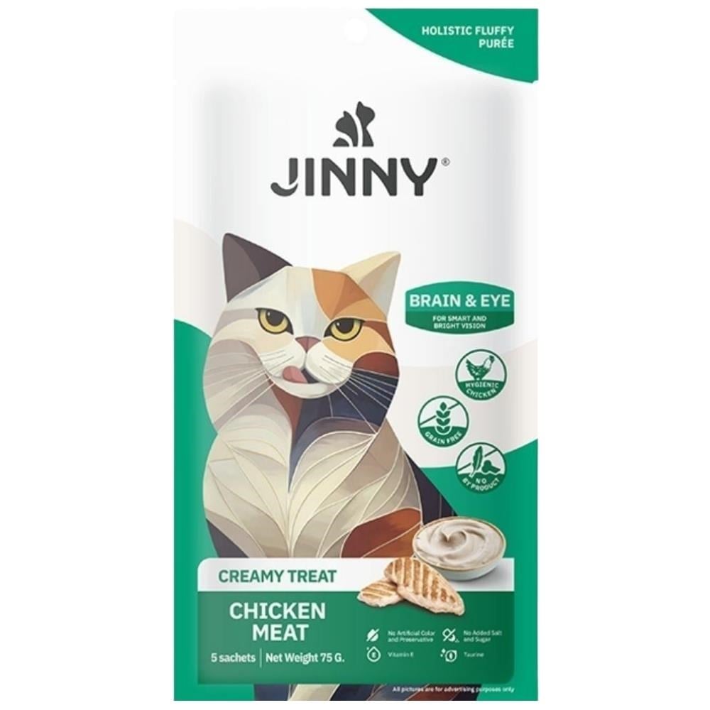 Jinny Creamy Tavuklu Kedi Sıvı Ödül Maması 5x15 grJinny