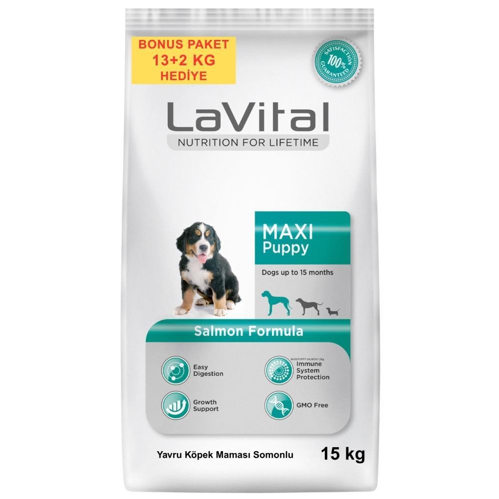 LaVital Büyük Irk Somonlu Yavru Köpek Maması 13+2 kgLaVital