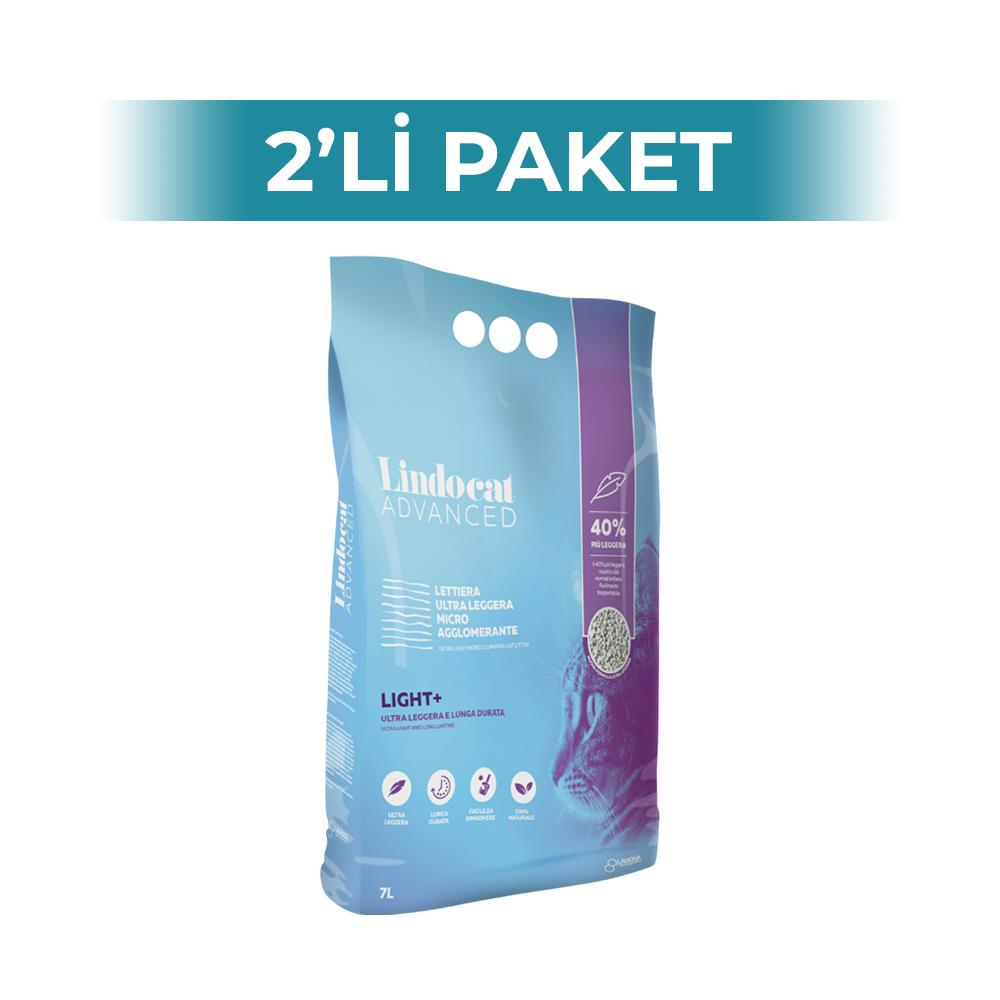 Lindo Cat Advanced Light+ Ultra Hafif Kedi Kumu 7 lt 2 AdetLindo Cat