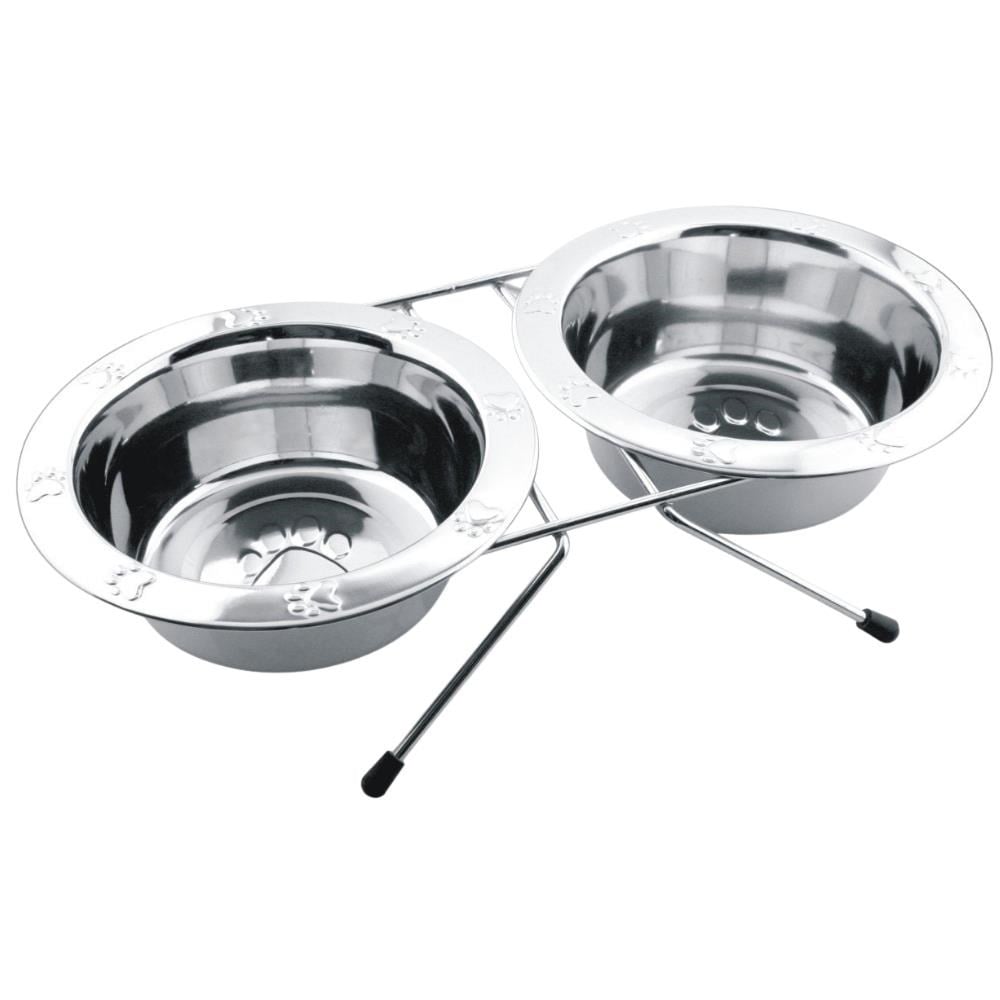 Lion Ecs-410 İkili Çelik Köpek Mama Kabı 32 OzLion