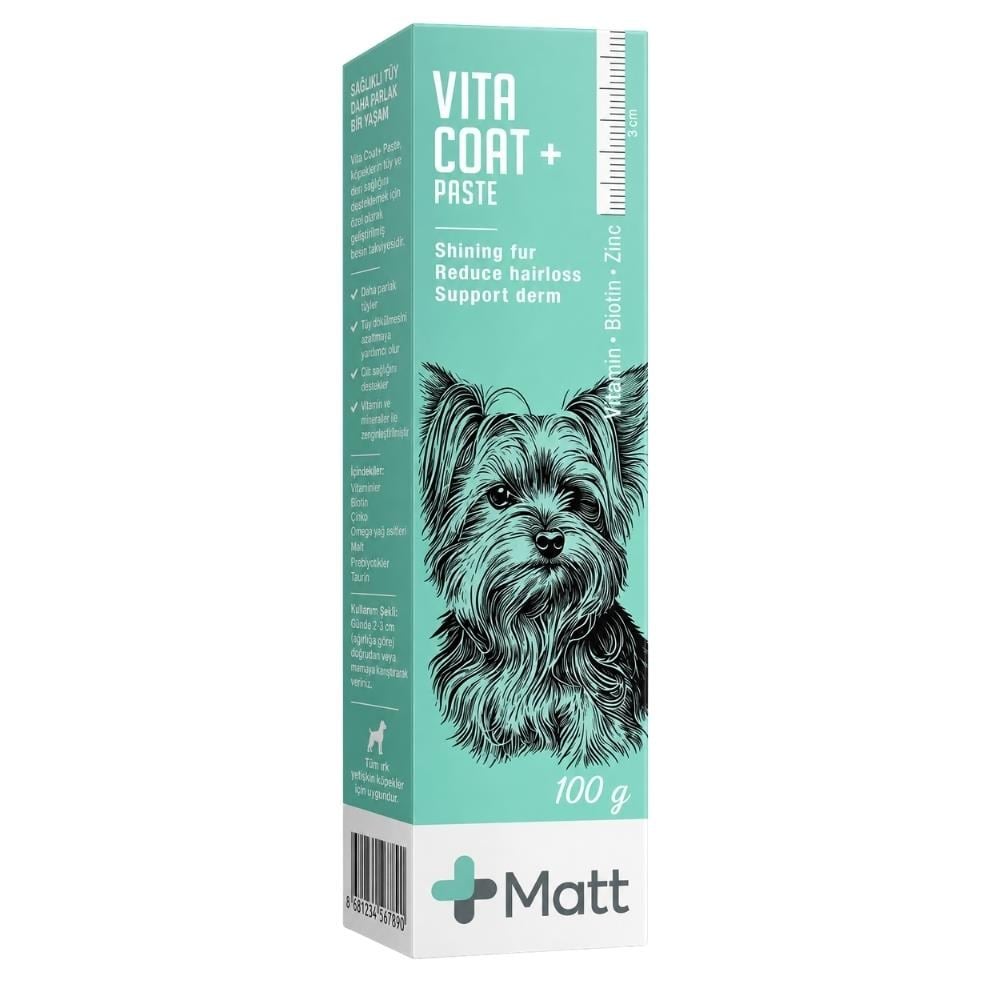 Matt Vita Coat Tüy Sağlığı Destekleyici Kedi ve Köpek Macunu 100 grMatt