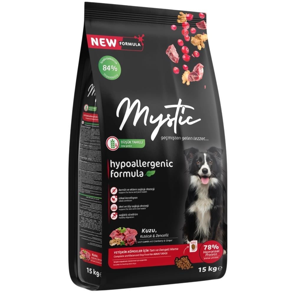 Mystic Kuzu Etli Yetişkin Köpek Maması 15 kgMystic 