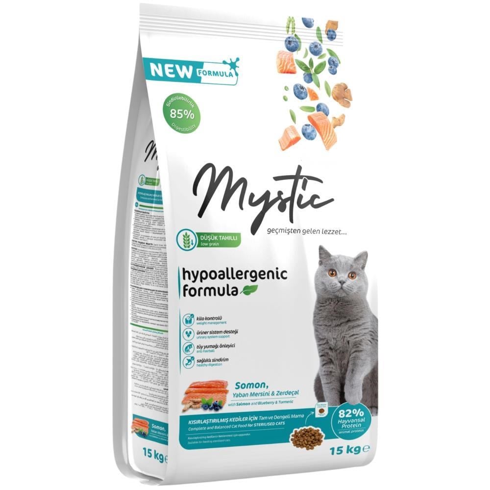 Mystic Somonlu Kısırlaştırılmış Kedi Maması 15 kgMystic 