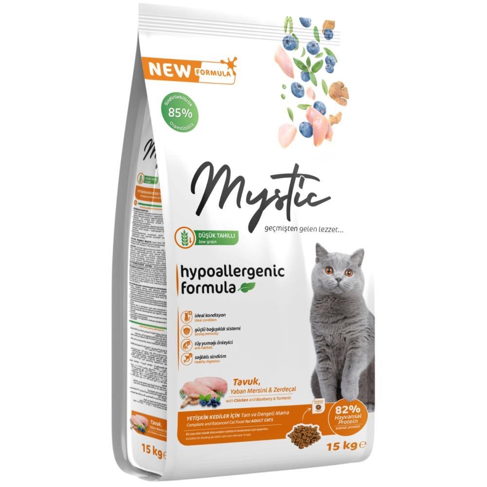 Mystic Tavuklu Yetişkin Kedi Maması 15 kgMystic 