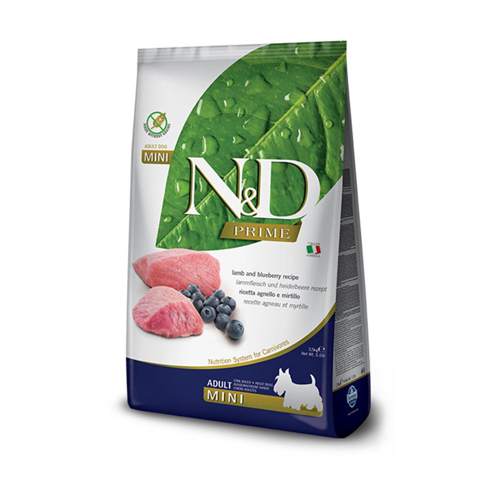 N&D Kuzulu Yaban Mersinli Küçük Irk Yetişkin Köpek Maması 2,5 kgND