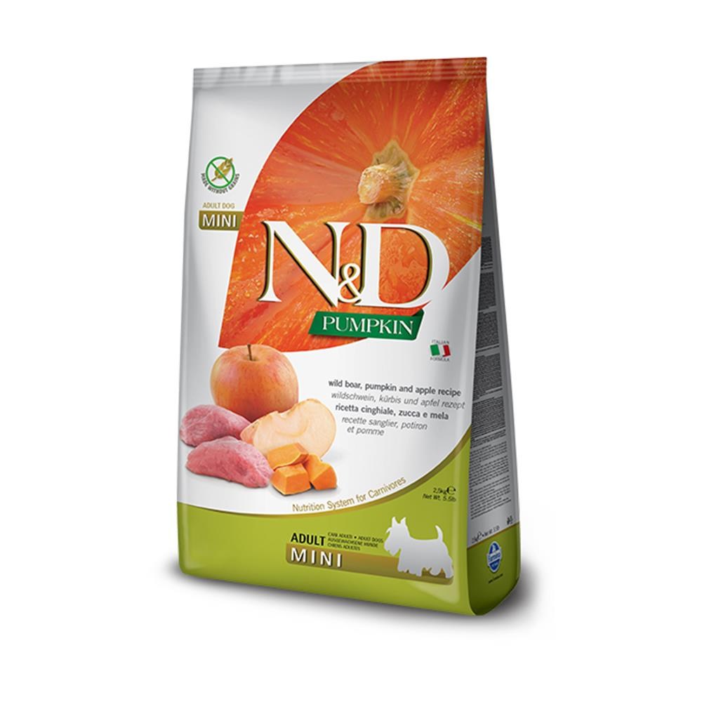 N&D Pumpkin Yaban Domuzlu ve Elmalı Küçük Irk Köpek Maması 7 kgND