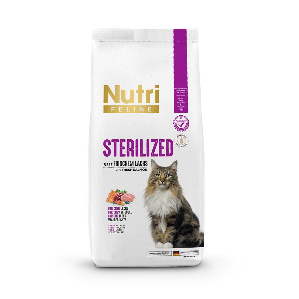 Nutri Feline Somonlu Tahılsız Kısırlaştırılmış Kedi Maması 10 kgNutri Feline