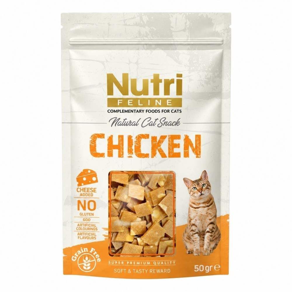 Nutri Feline Tavuklu ve Peynirli Kedi Ödül Maması 50 grNutri Feline