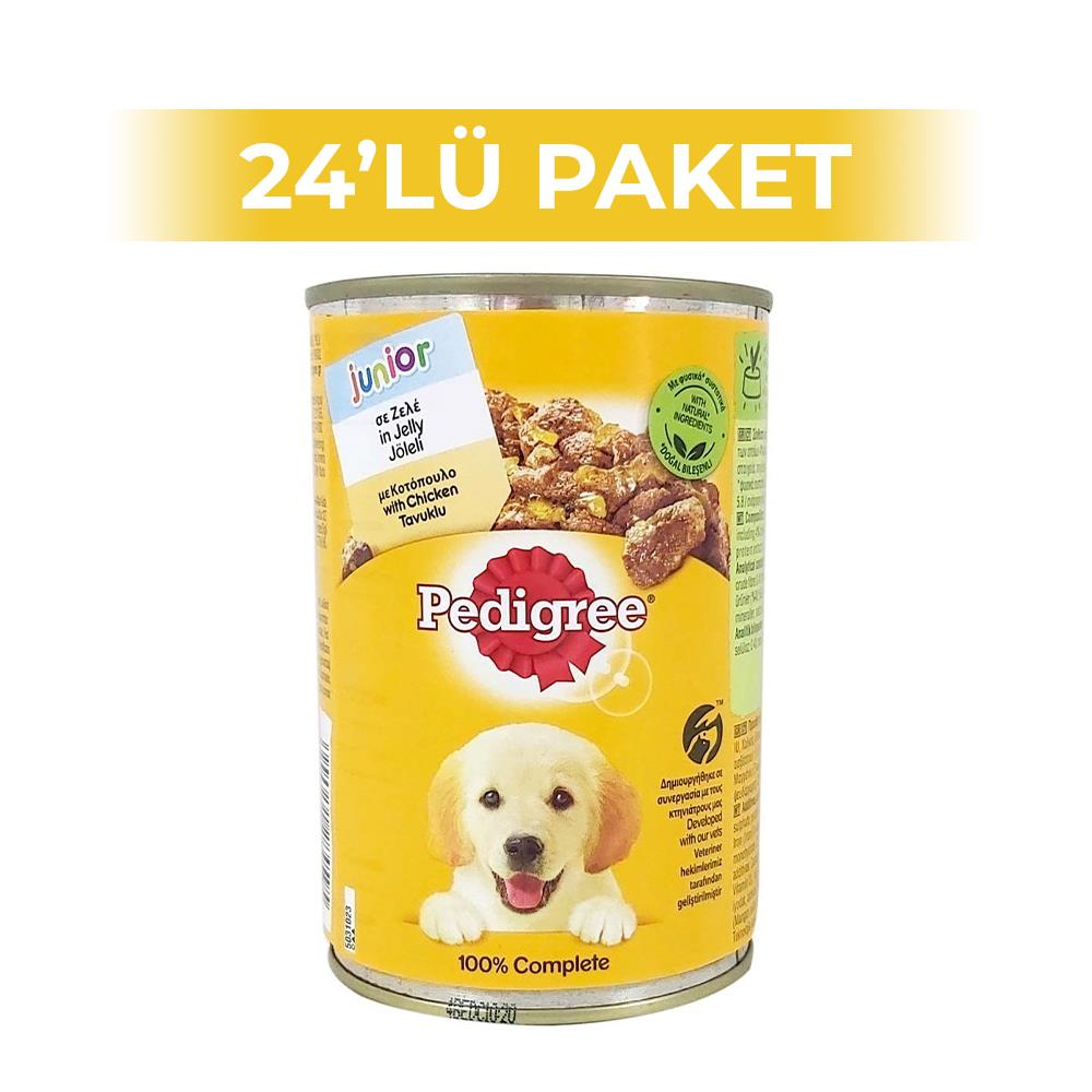 Pedigree Tavuklu Yavru Köpek Konserve Maması 400 gr 24 AdetPedigree